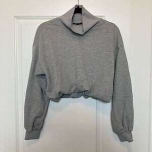 Papermoon Heather Gray Knit crop top